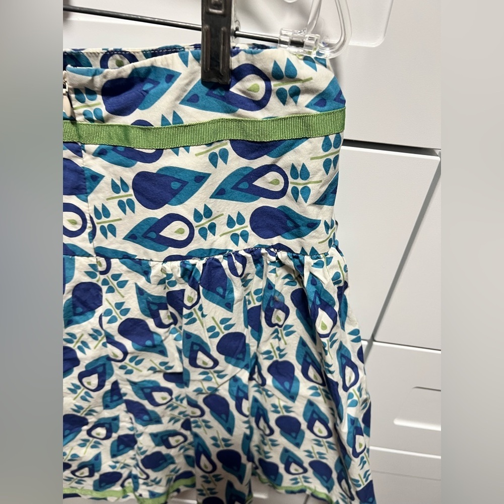 Fossil Blue and Green Patterned Skater Skirt - Picture 5 of 11